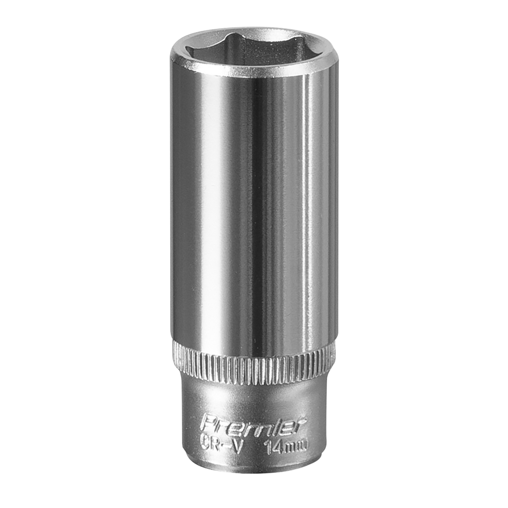 Deep Socket 1/4"Sq Drive 14mm S1414D