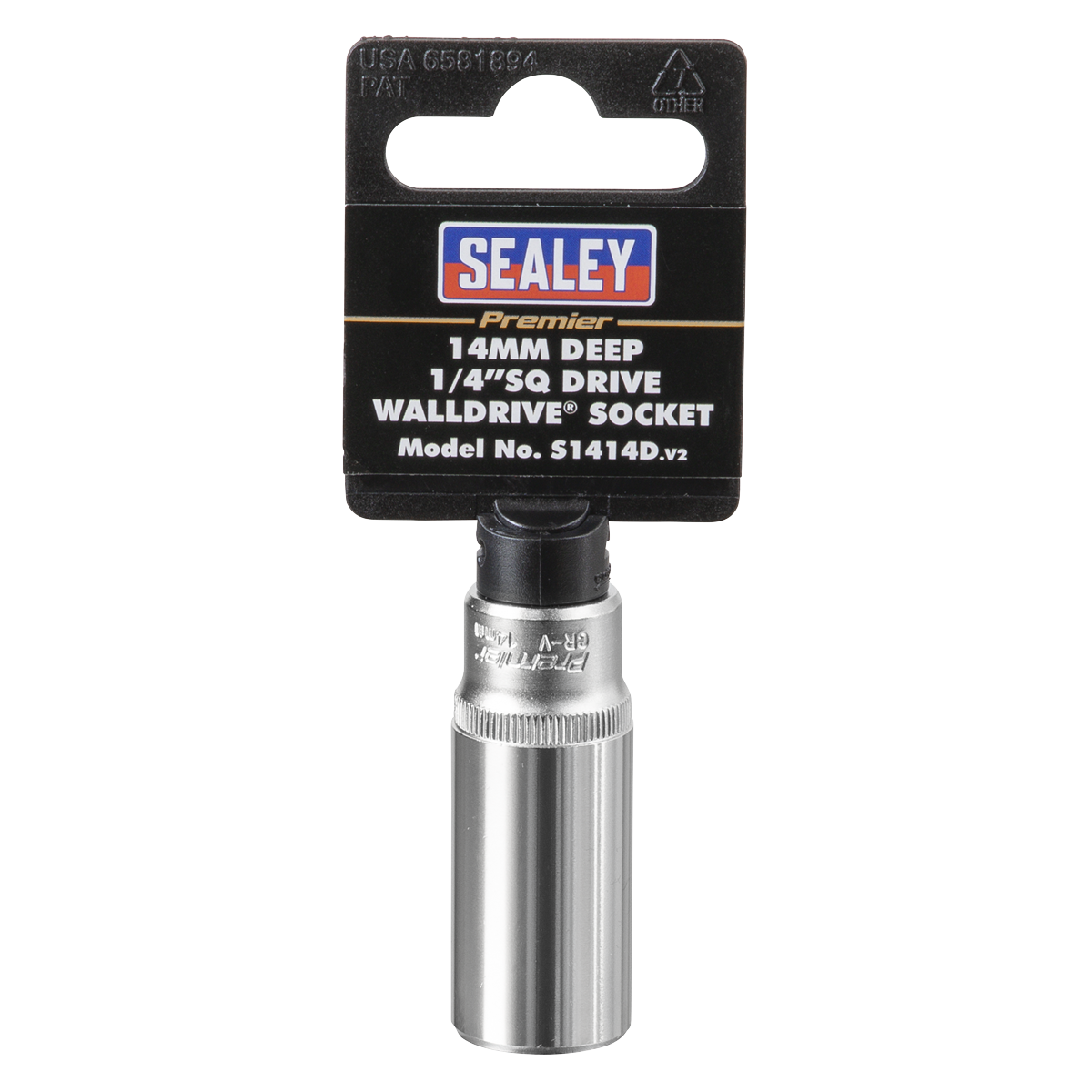 Deep Socket 1/4"Sq Drive 14mm S1414D
