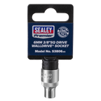 Socket 3/8"Sq Drive 6mm S3806
