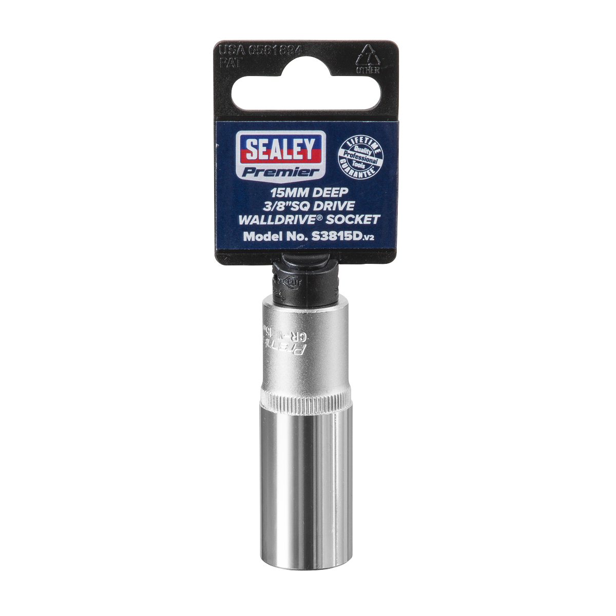 Deep Socket 3/8"Sq Drive 15mm S3815D