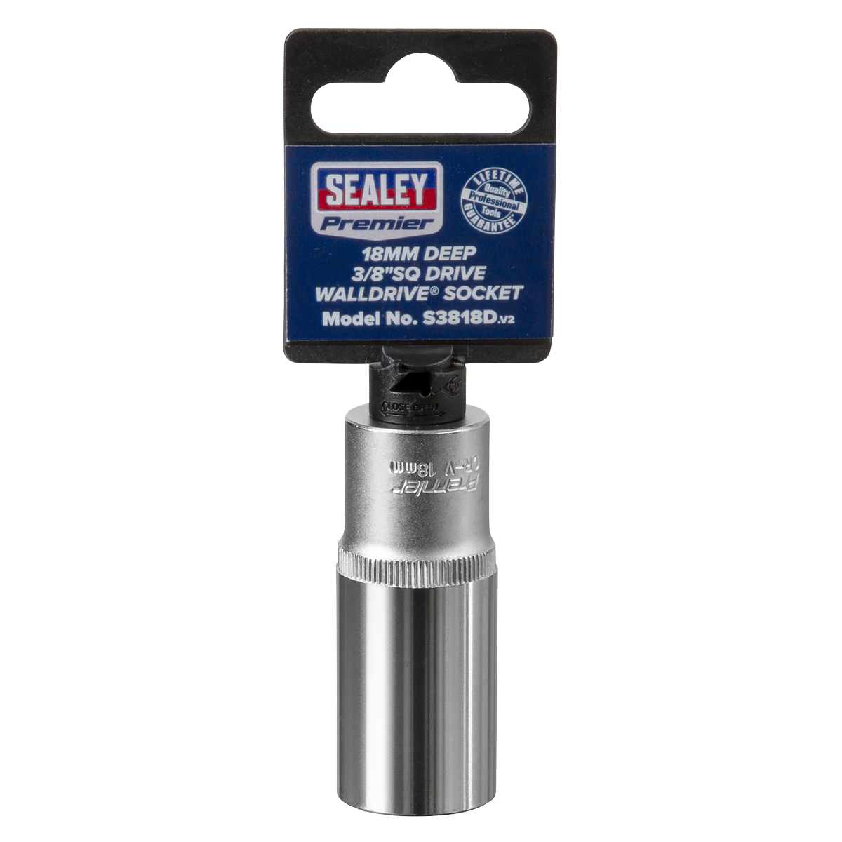 Deep Socket 3/8"Sq Drive 18mm S3818D