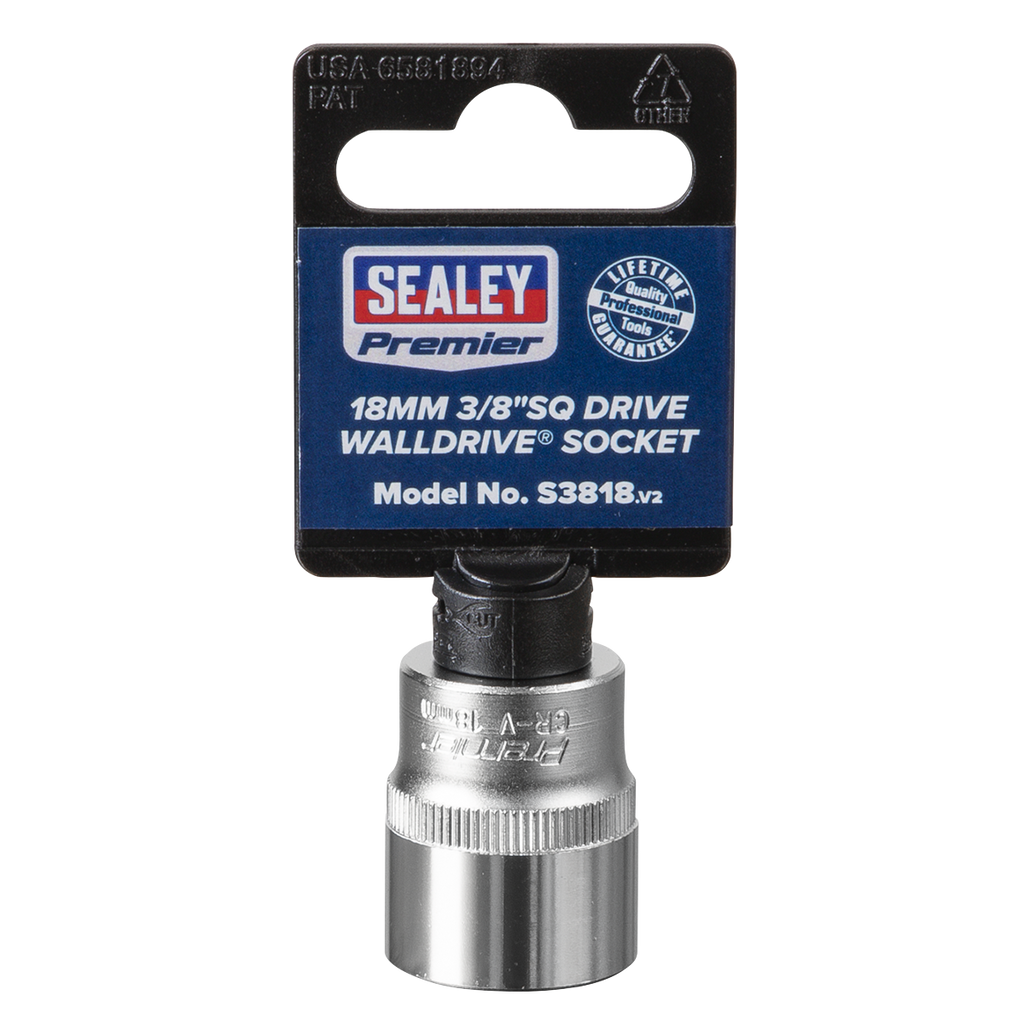 Socket 3/8"Sq Drive 18mm S3818