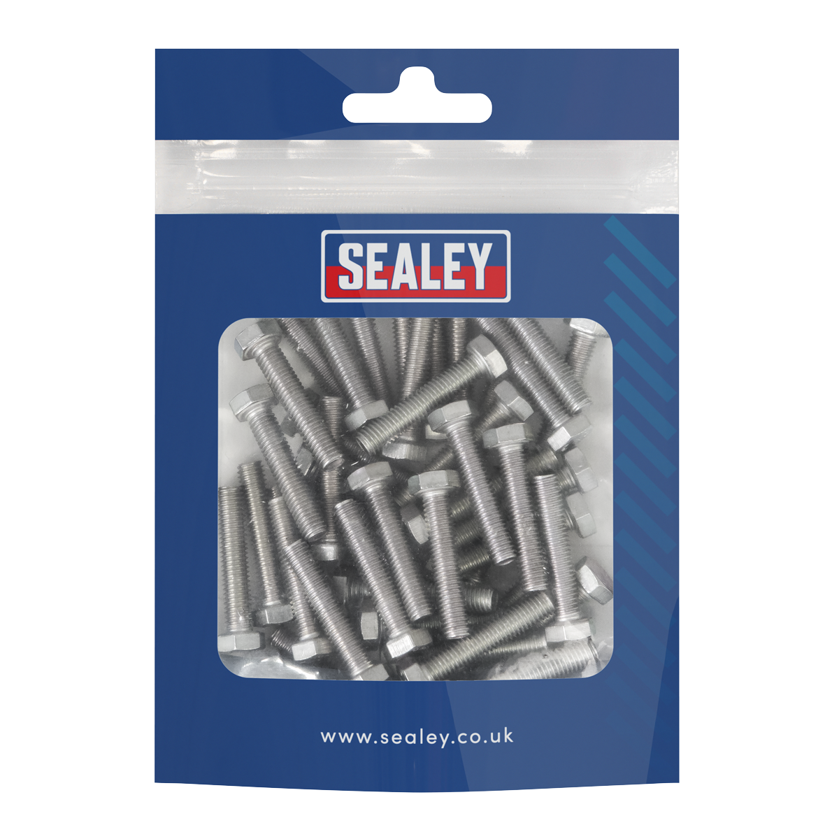 Stainless Steel Hex Head Set Screw DIN 933 - M5 X 25 A2 - Pack of 50 S525