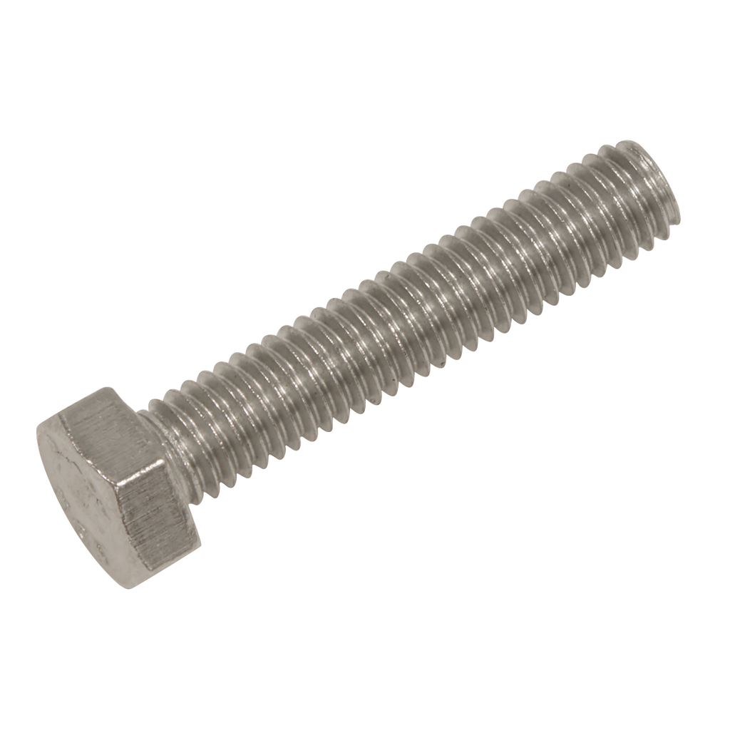 Stainless Steel Hex Head Set Screw DIN 933 - M5 X 25 A2 - Pack of 50 S525