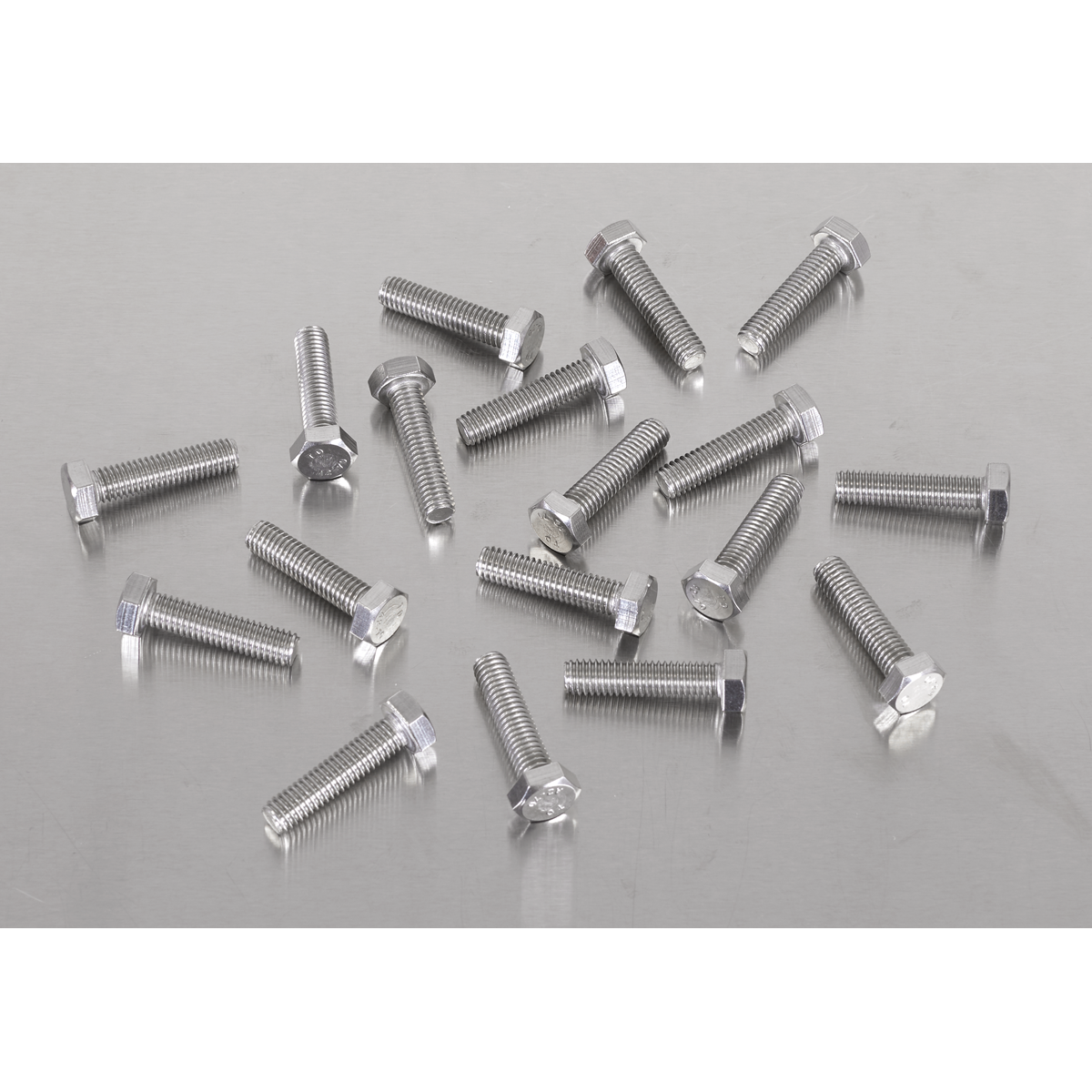 Stainless Steel Set Screw M6 x 25mm 1mm Pitch, DIN 933 - Pack of 50 S625S