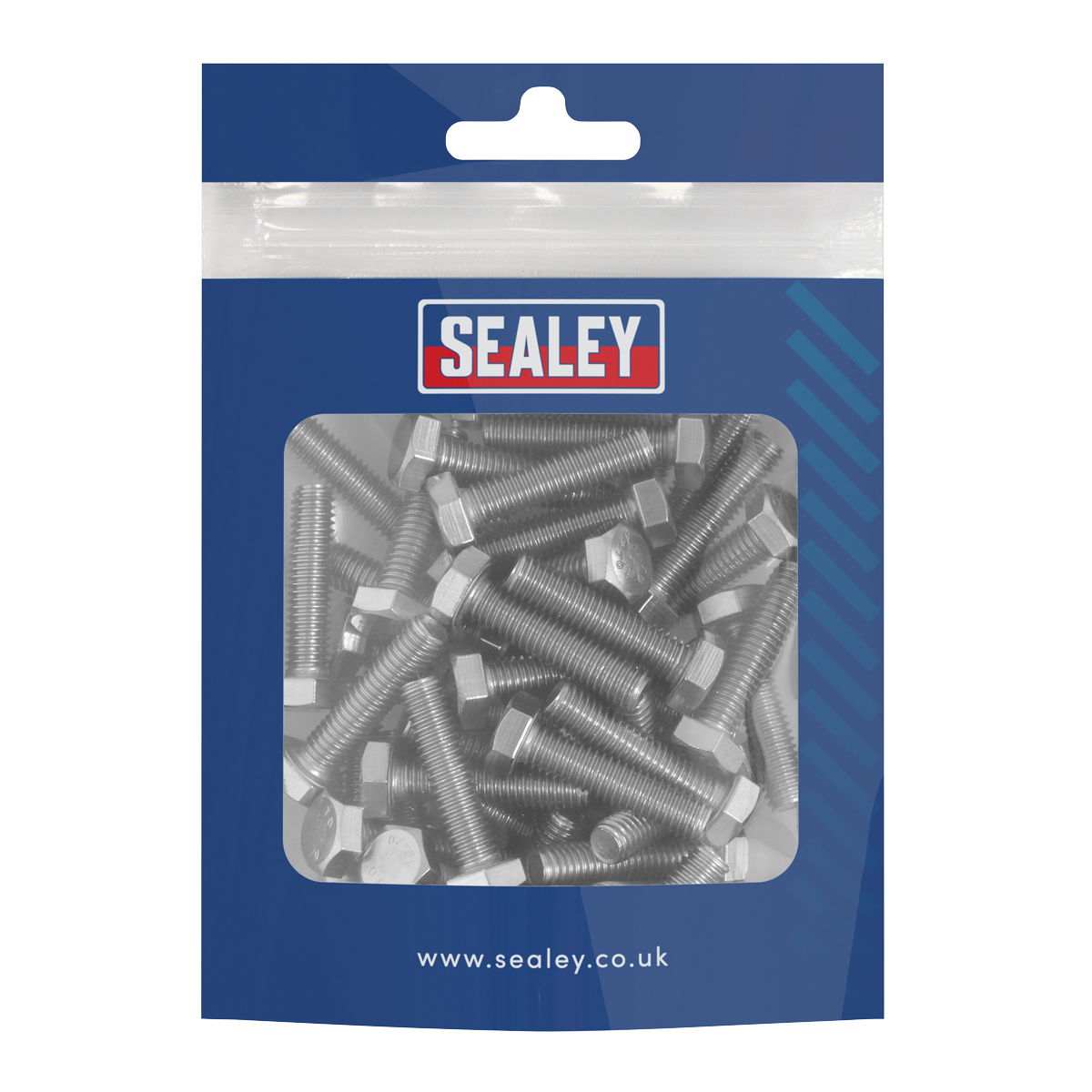 Stainless Steel Set Screw M6 x 25mm 1mm Pitch, DIN 933 - Pack of 50 S625S