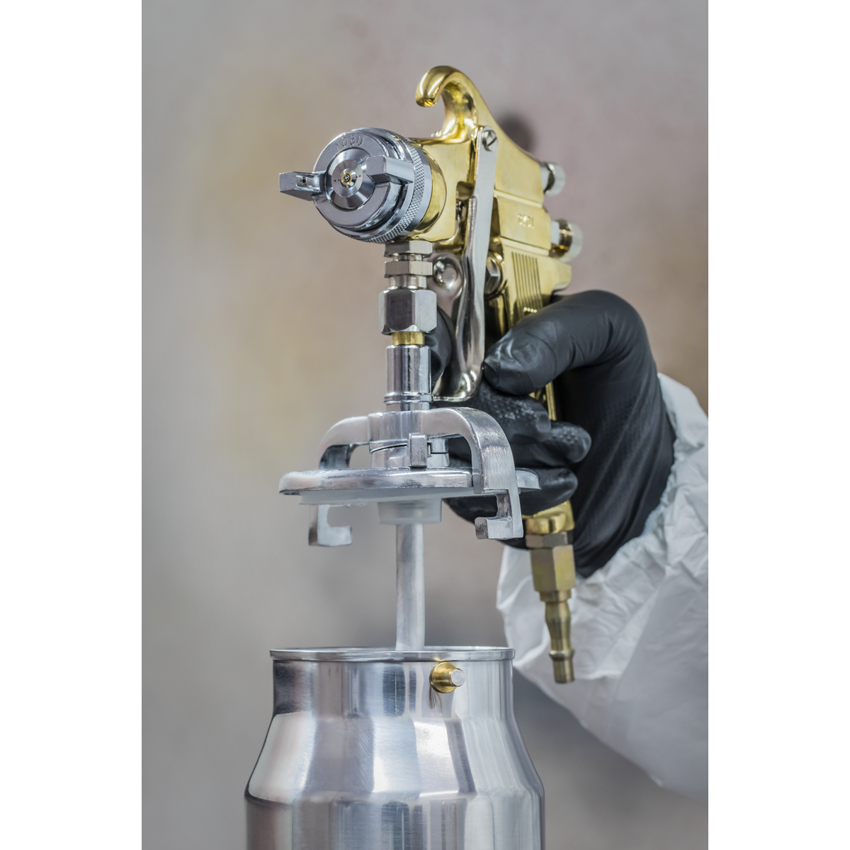 Workshop Gold Series Suction Feed Spray Gun 1.8mm Set-Up S701