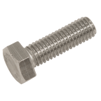 Stainless Steel Hex Head Set Screw DIN 933 - M8 X 25 A2 - Pack of 50 S825S
