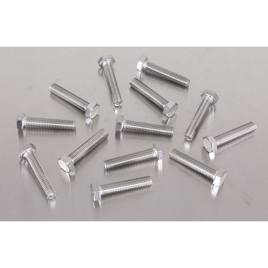 Stainless Steel Set Screw M8 x 1.25 Pitch, DIN 933 - Pack of 50 S840S