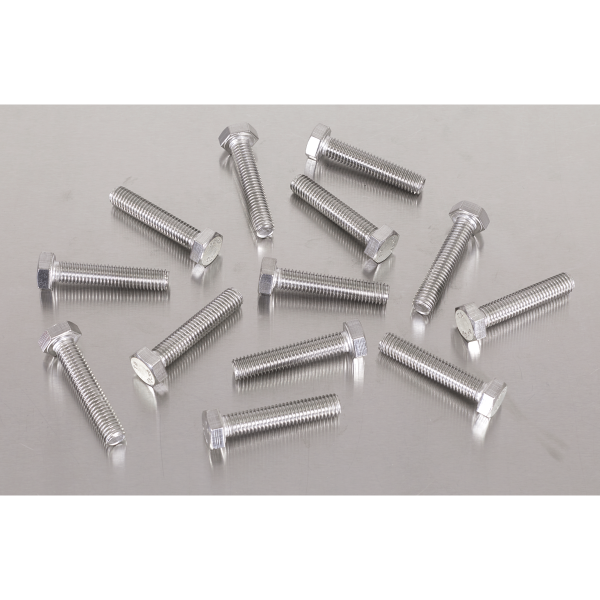 Stainless Steel Set Screw M8 x 1.25 Pitch, DIN 933 - Pack of 50 S840S