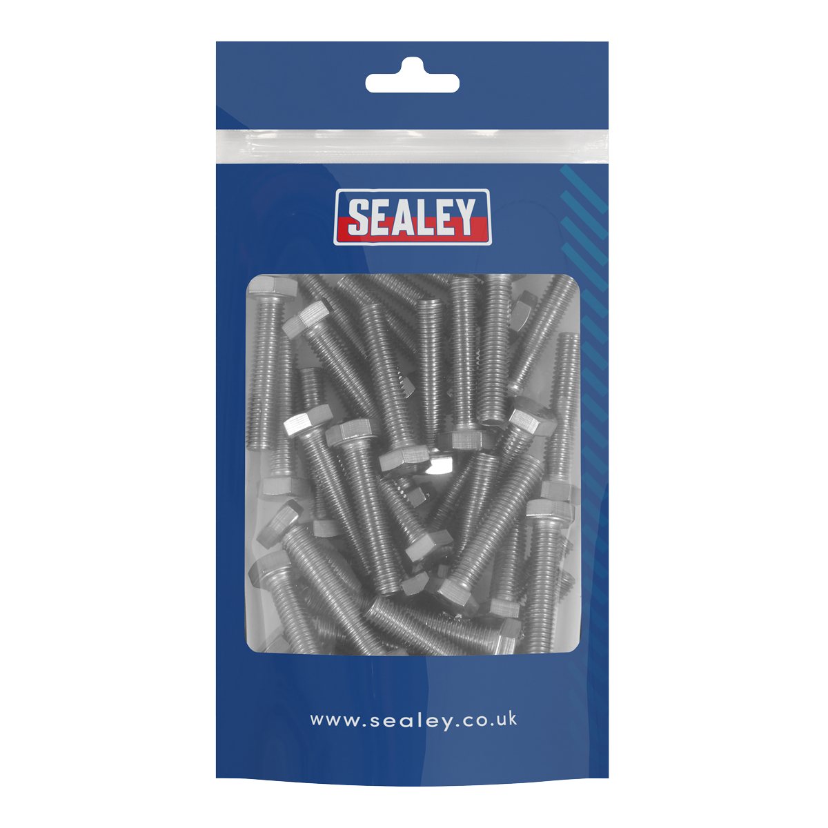 Stainless Steel Set Screw M8 x 1.25 Pitch, DIN 933 - Pack of 50 S840S