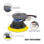 Dust-Free Air Palm Orbital Sander 150mm SA09