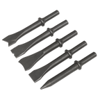 Air Hammer Chisel Set 120mm 5pc SA12C