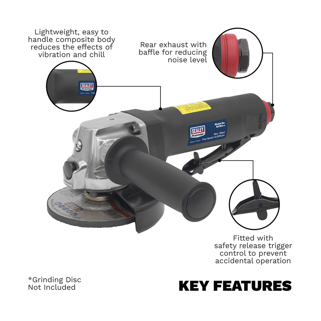 Composite Air Angle Grinder 100mm SA152
