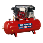 150L Belt Drive Air Compressor with Petrol Engine 6.5hp SA1565