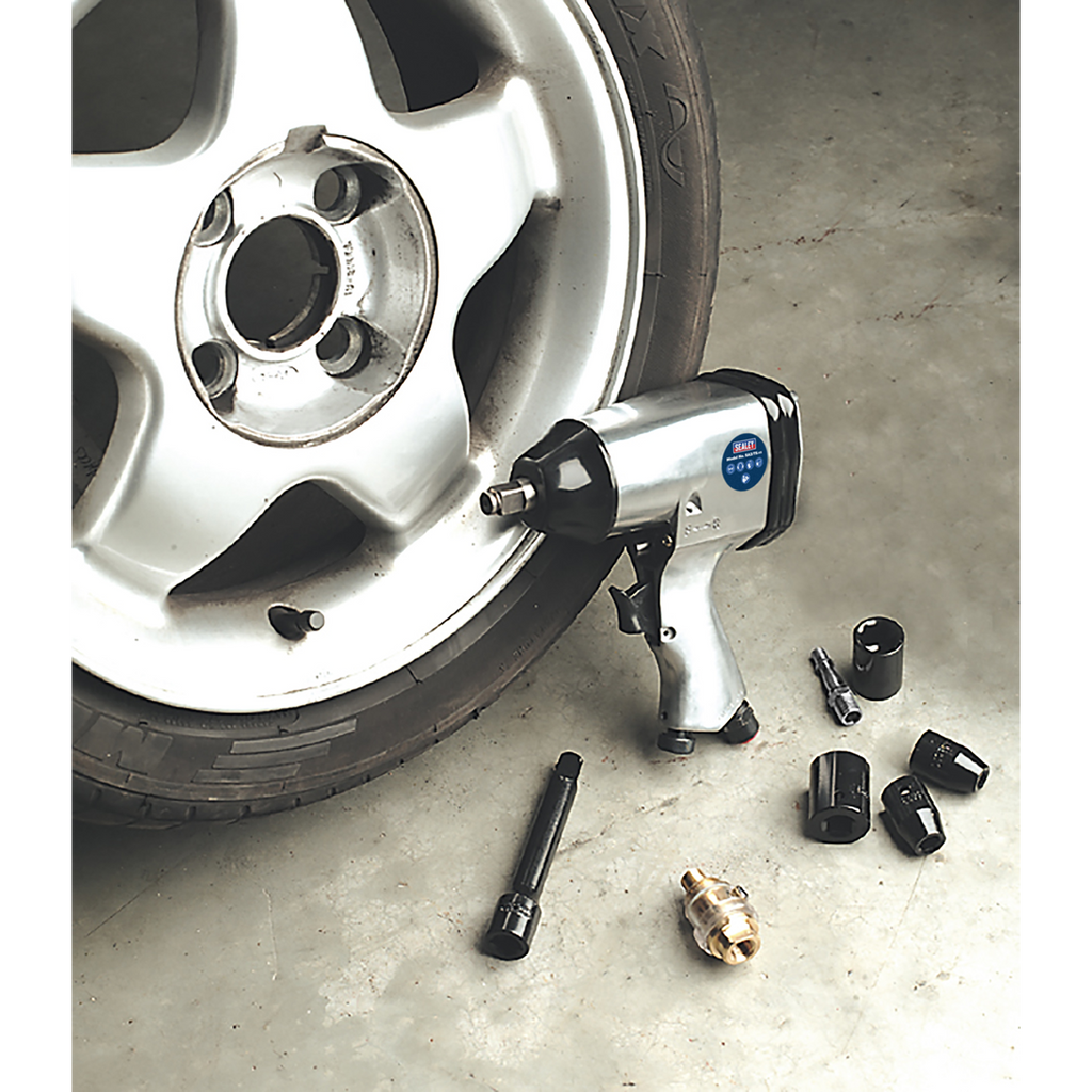 Air Impact Wrench Kit with Sockets 1/2"Sq Drive SA2/TS