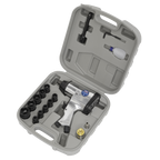 Air Impact Wrench Kit with Sockets 1/2"Sq Drive SA2/TS