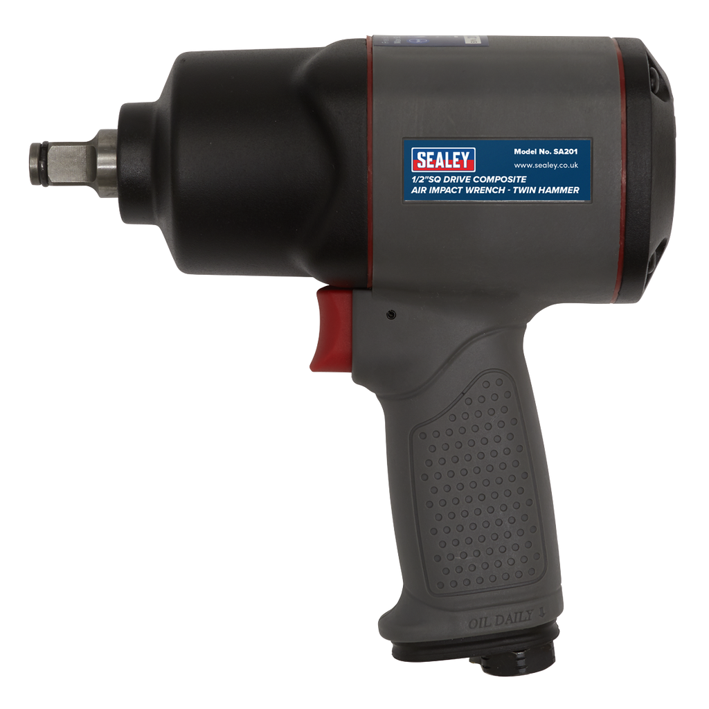 Composite Twin Hammer Air Impact Wrench 1/2"Sq Drive SA201