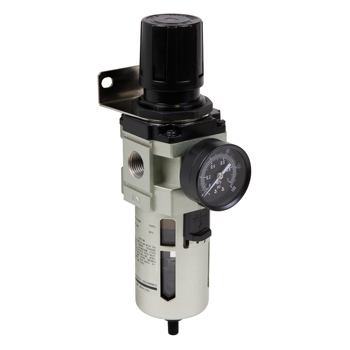 Auto Drain Air Filter/Regulator Max. Airflow 140cfm SA206FRAD