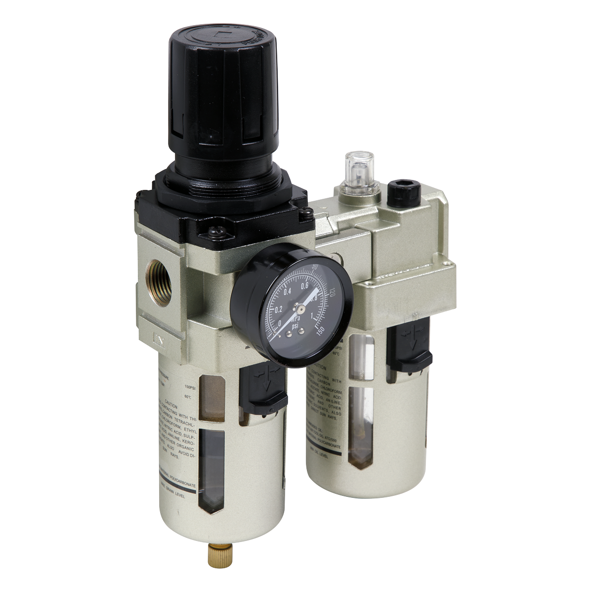 Air Filter/Regulator/Lubricator Max. Airflow 105cfm SA206