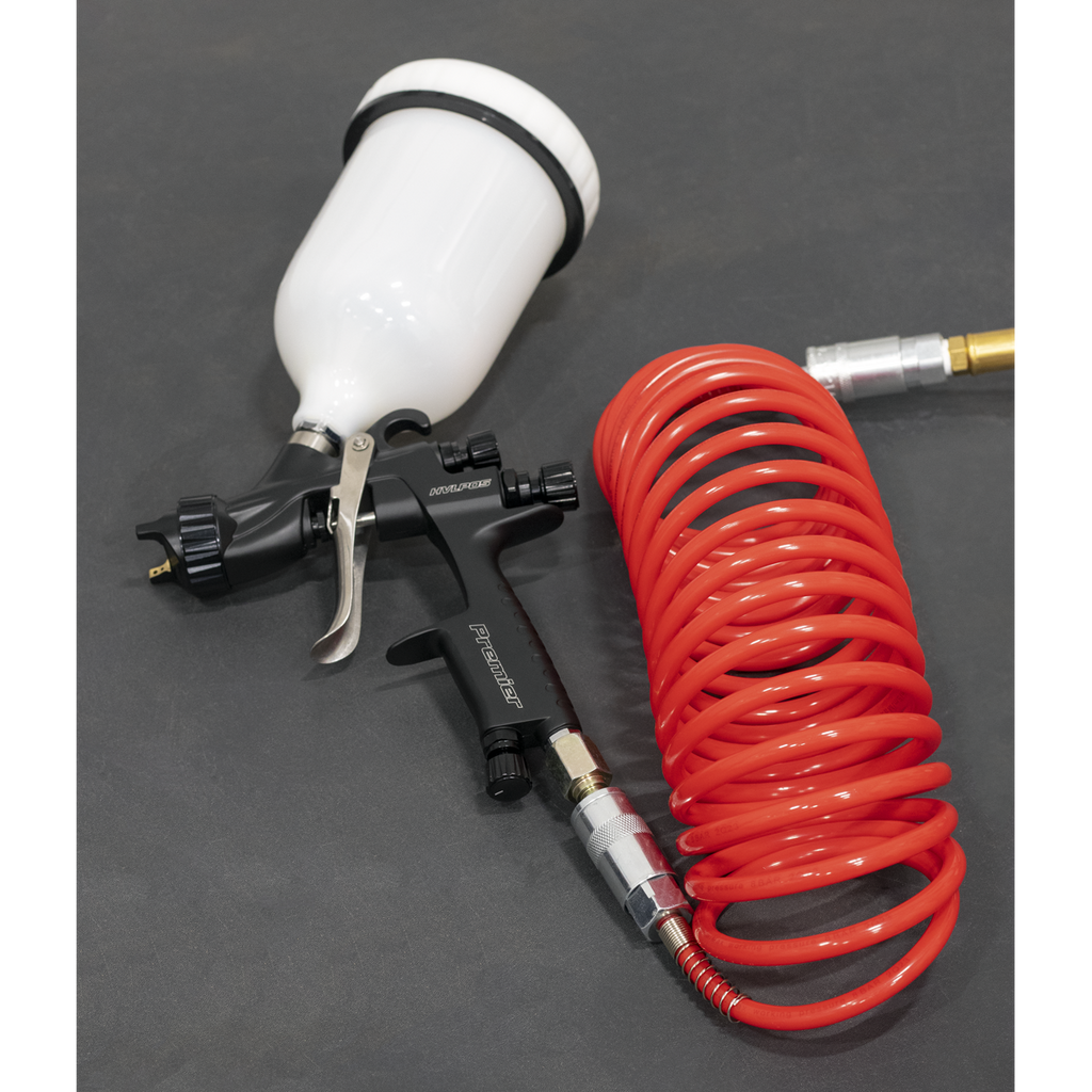PE Coiled Air Hose with Couplings 5m x 5mm SA305