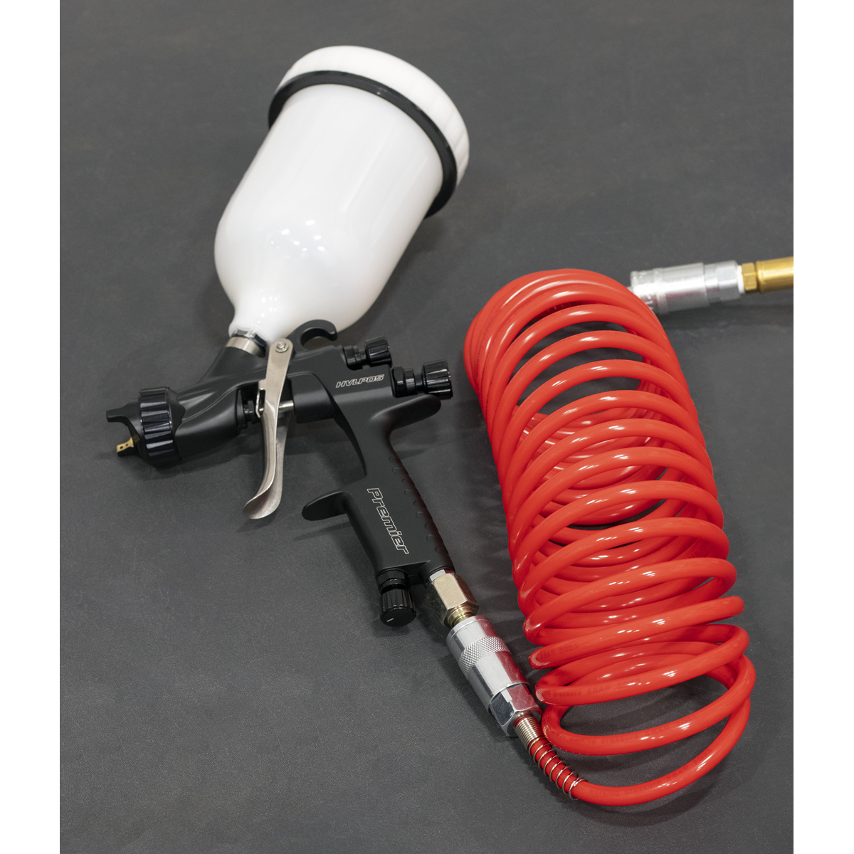 PE Coiled Air Hose with Couplings 5m x 5mm SA305