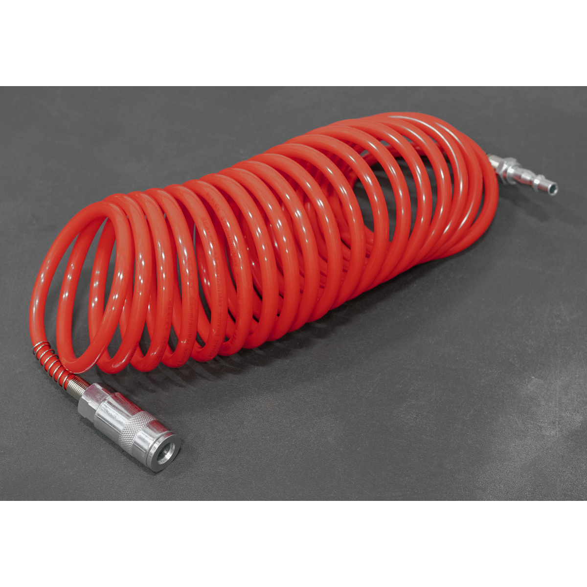 PE Coiled Air Hose with Couplings 5m x 5mm SA305