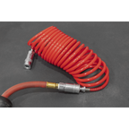 PE Coiled Air Hose with Couplings 5m x 5mm SA305