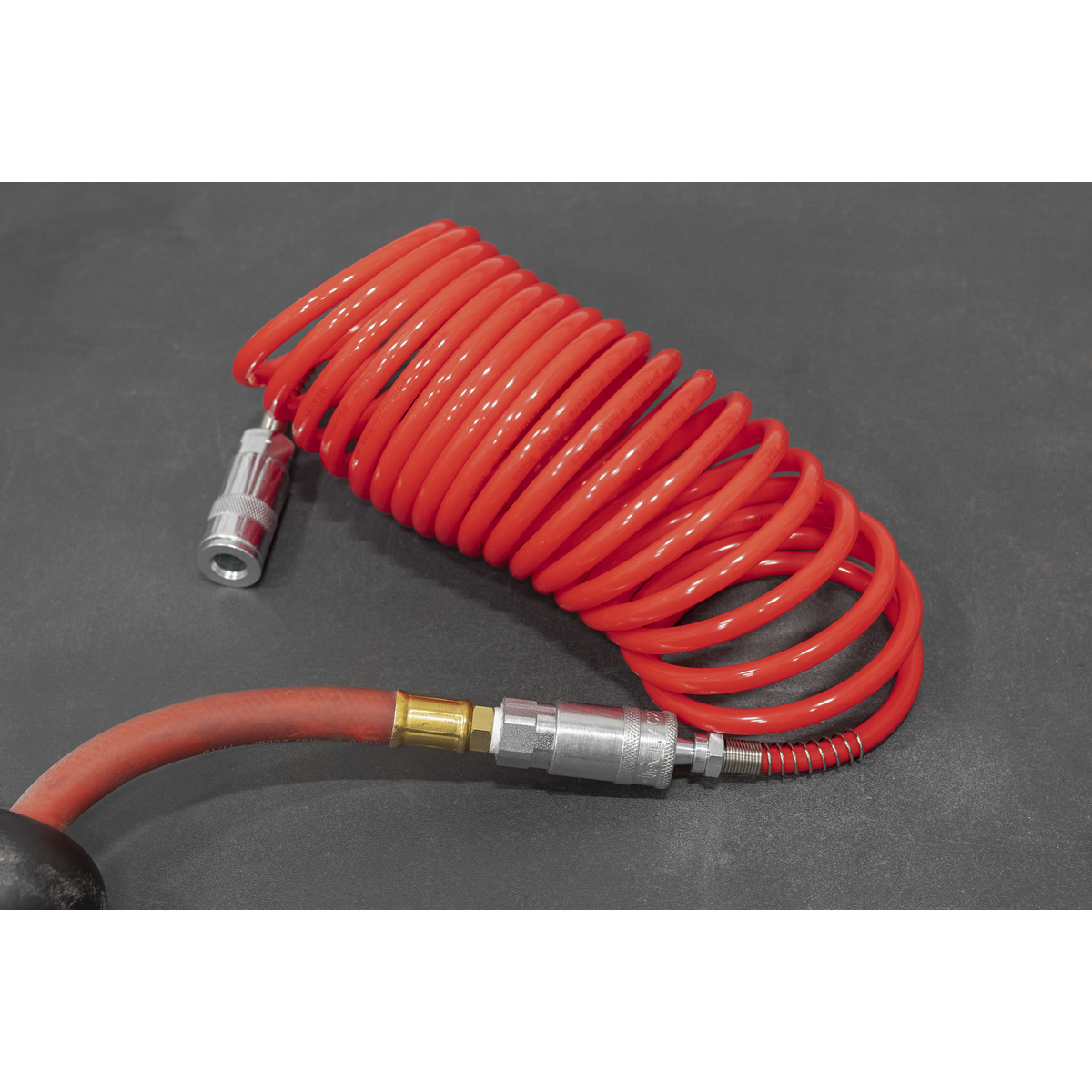 PE Coiled Air Hose with Couplings 5m x 5mm SA305