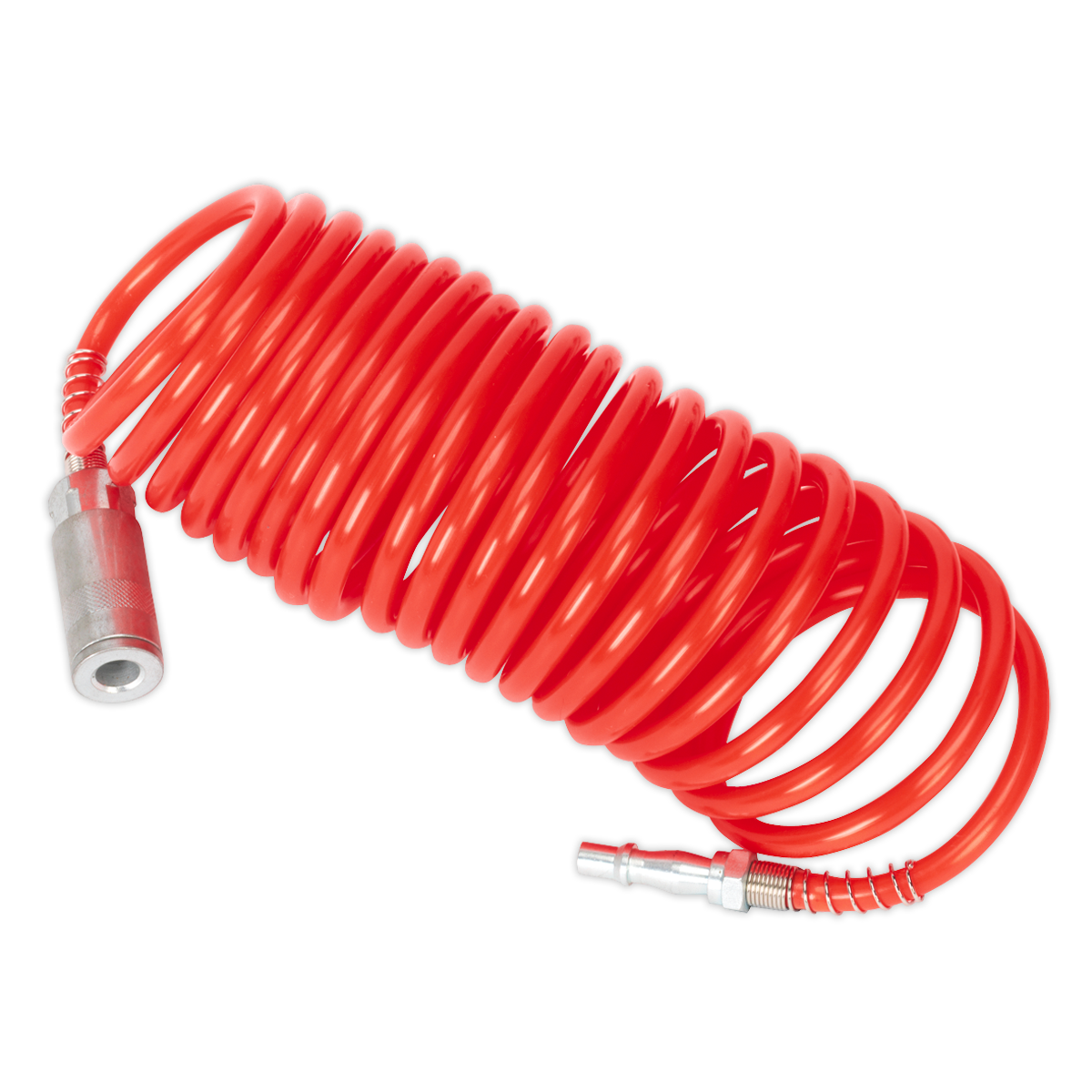 PE Coiled Air Hose with Couplings 5m x 5mm SA305