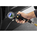 Digital Pistol Grip Tyre Inflator with Clip-On Connector SA332D