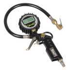 Digital Pistol Grip Tyre Inflator with Clip-On Connector SA332D