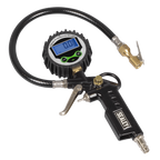 Digital Pistol Grip Tyre Inflator with Clip-On Connector SA332D