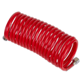 PE Coiled Air Hose with 1/4"BSP Unions 5m x 5mm SA335