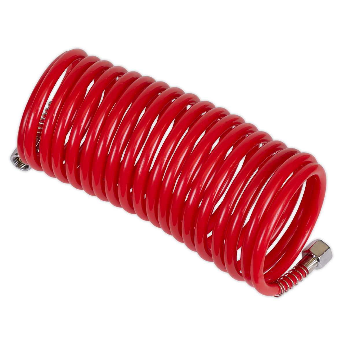 PE Coiled Air Hose with 1/4"BSP Unions 5m x 5mm SA335