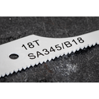 74mm HSS Air Saw Blade 18tpi - Pack of 15 SA345/B1815