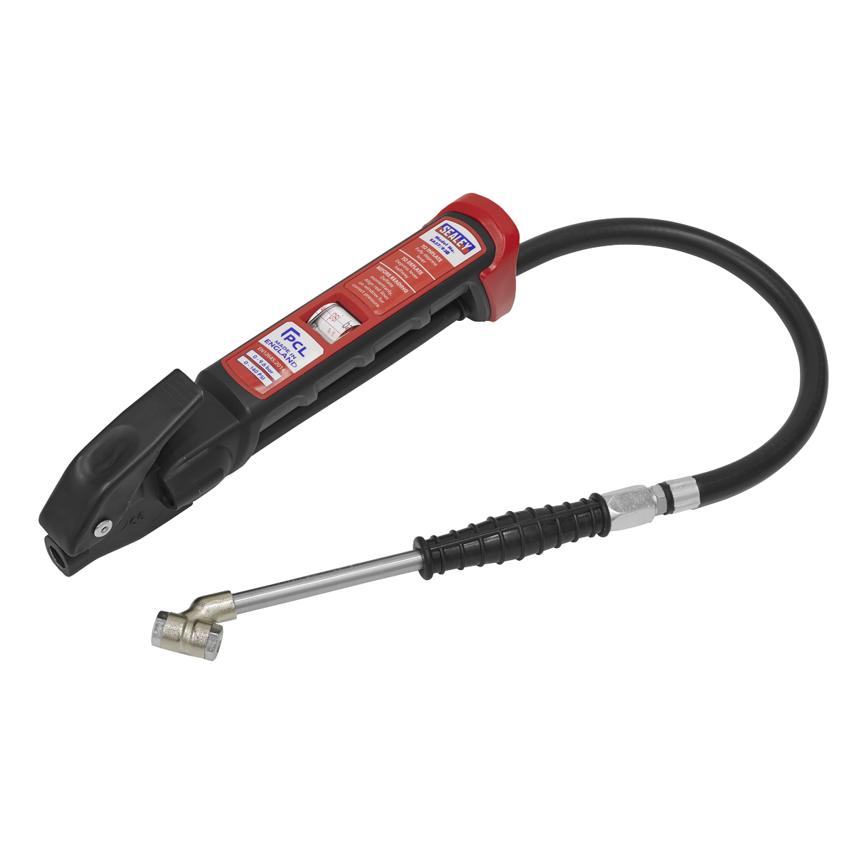 PCL Anodised Tyre Inflator with Twin Push-On Connector SA37/93B