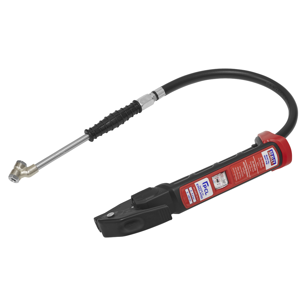 PCL Anodised Tyre Inflator with Twin Push-On Connector SA37/93B