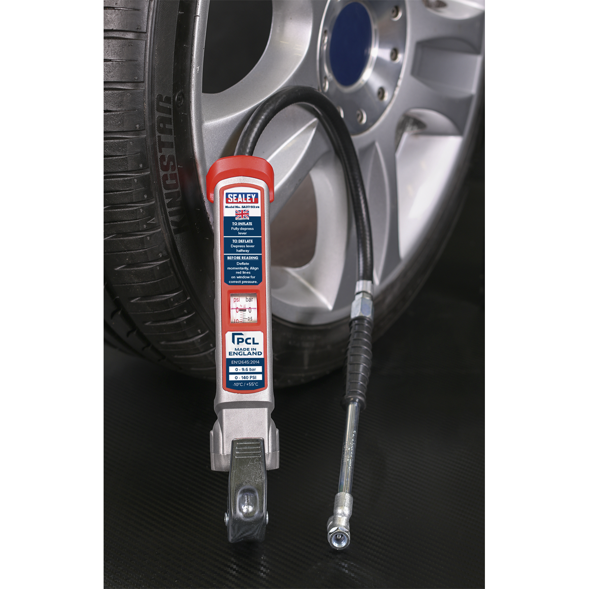 PCL Professional Tyre Inflator with Twin Push-On Connector SA37/93