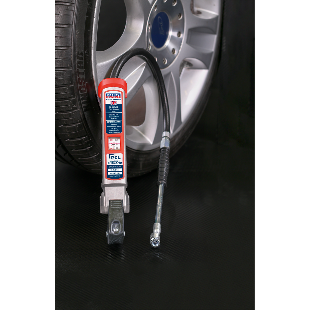 PCL Professional Tyre Inflator with Twin Push-On Connector SA37/93