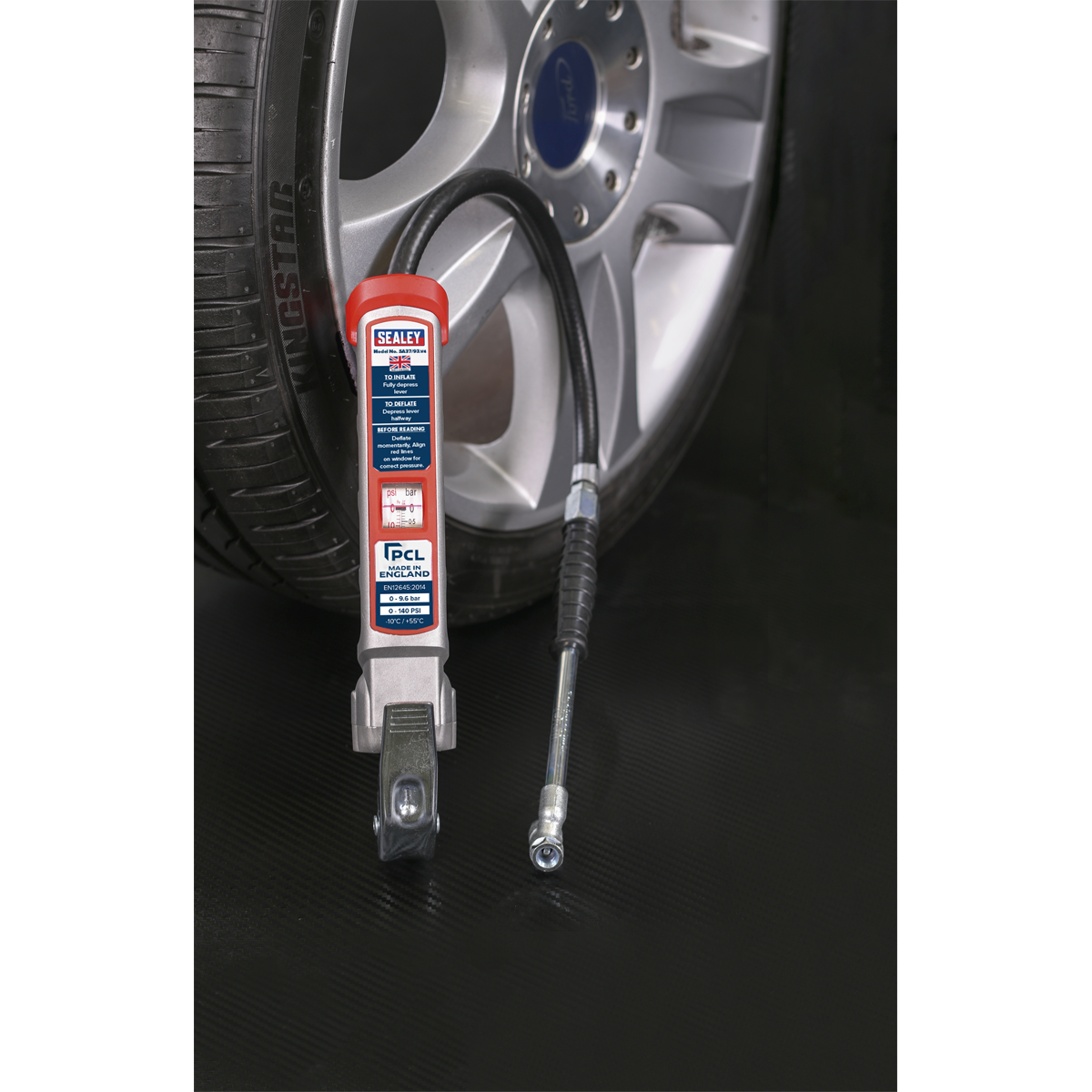 PCL Professional Tyre Inflator with Twin Push-On Connector SA37/93