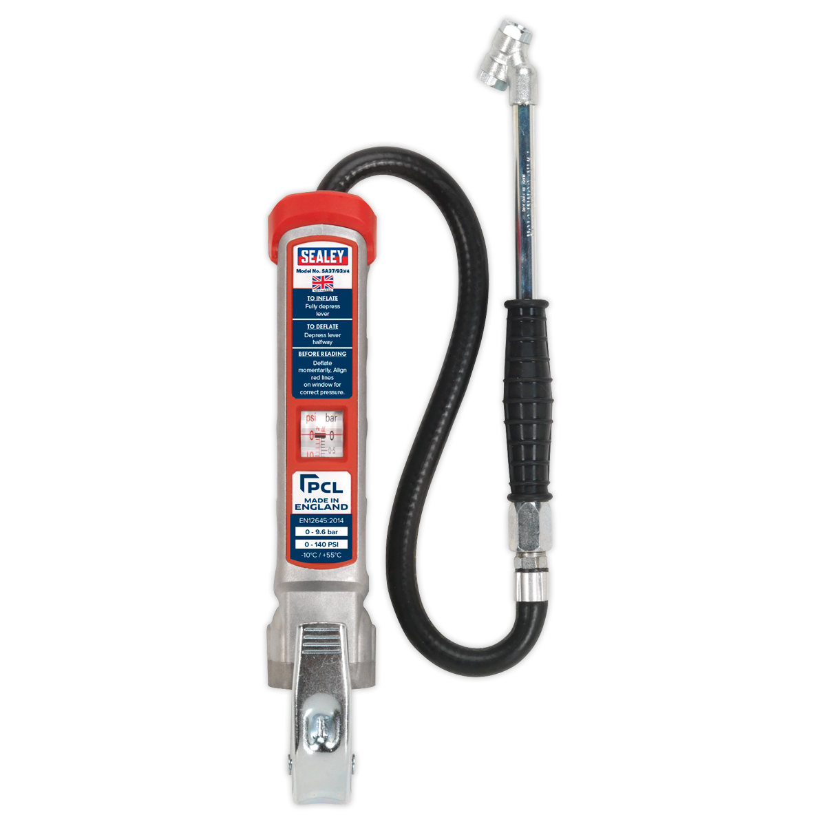 PCL Professional Tyre Inflator with Twin Push-On Connector SA37/93