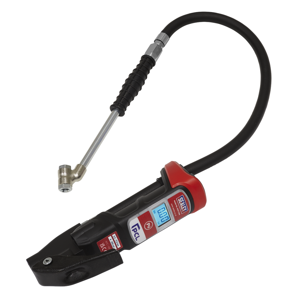 PCL Anodised Digital Tyre Inflator with Twin Push-On Connector SA37/96B