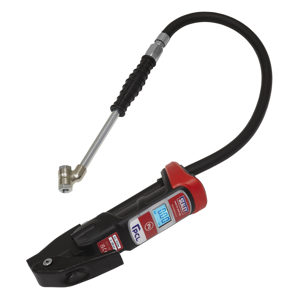 PCL Anodised Digital Tyre Inflator with Twin Push-On Connector SA37/96B