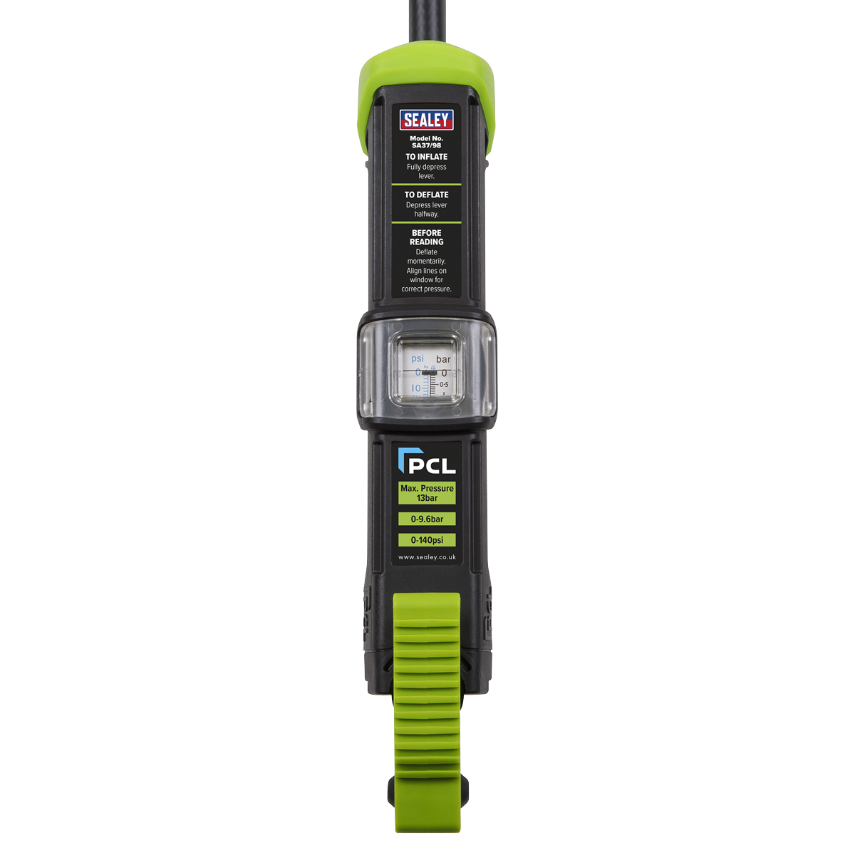 PCL Airlite Eco Tyre Inflator with Clip-On Connector SA37/98