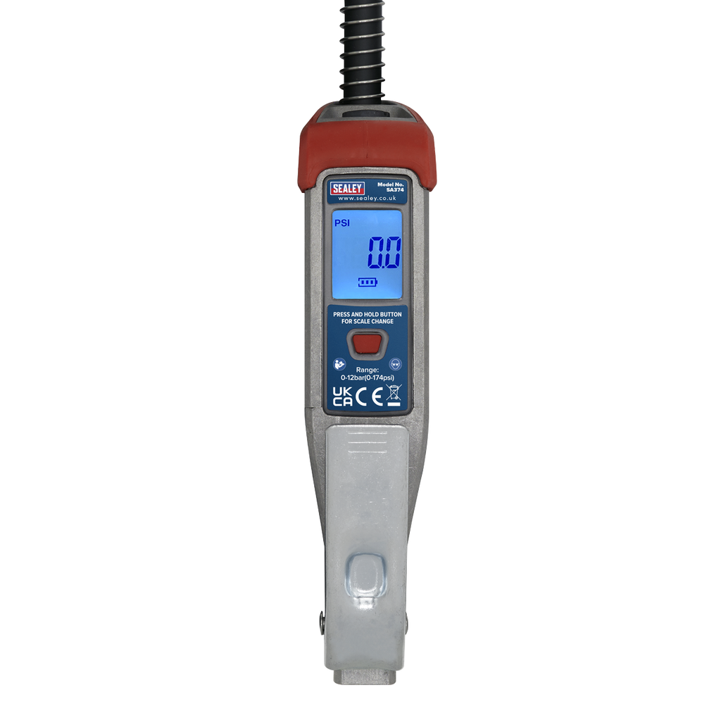 Digital Tyre Inflator with 0.5m Hose & Twin Push-On Connector SA374