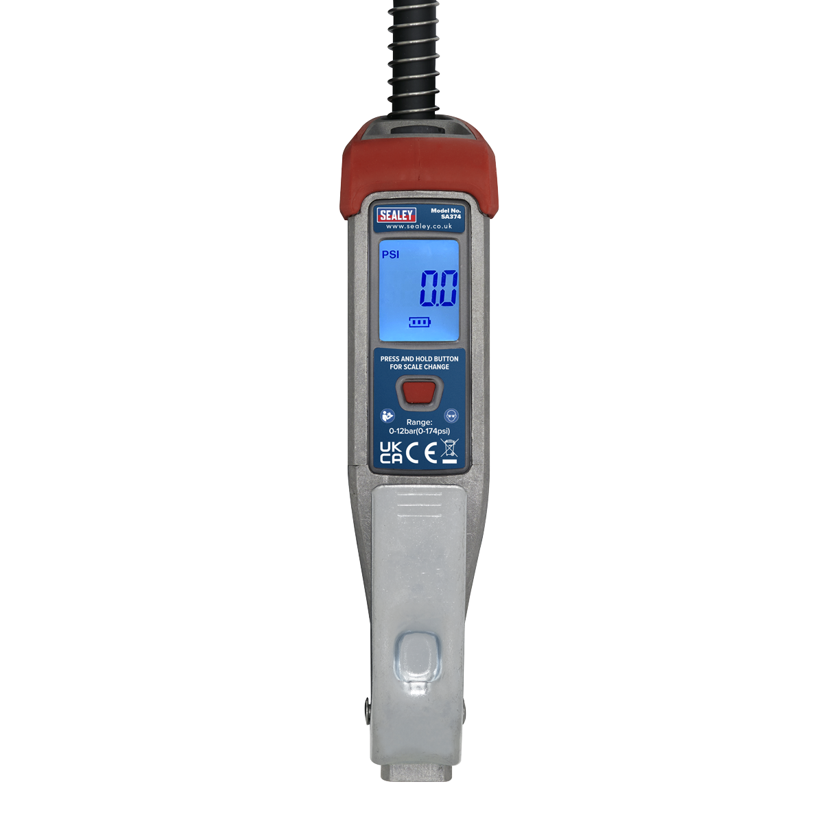 Digital Tyre Inflator with 0.5m Hose & Twin Push-On Connector SA374