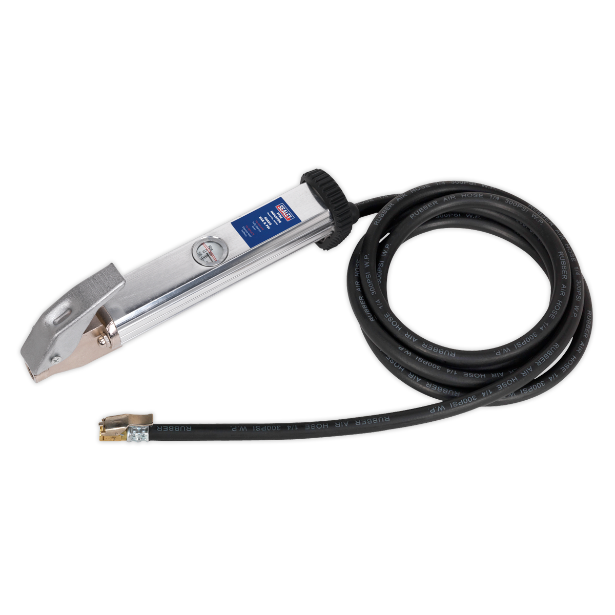 Tyre Inflator with 2.7m Hose & Clip-On Connector SA396