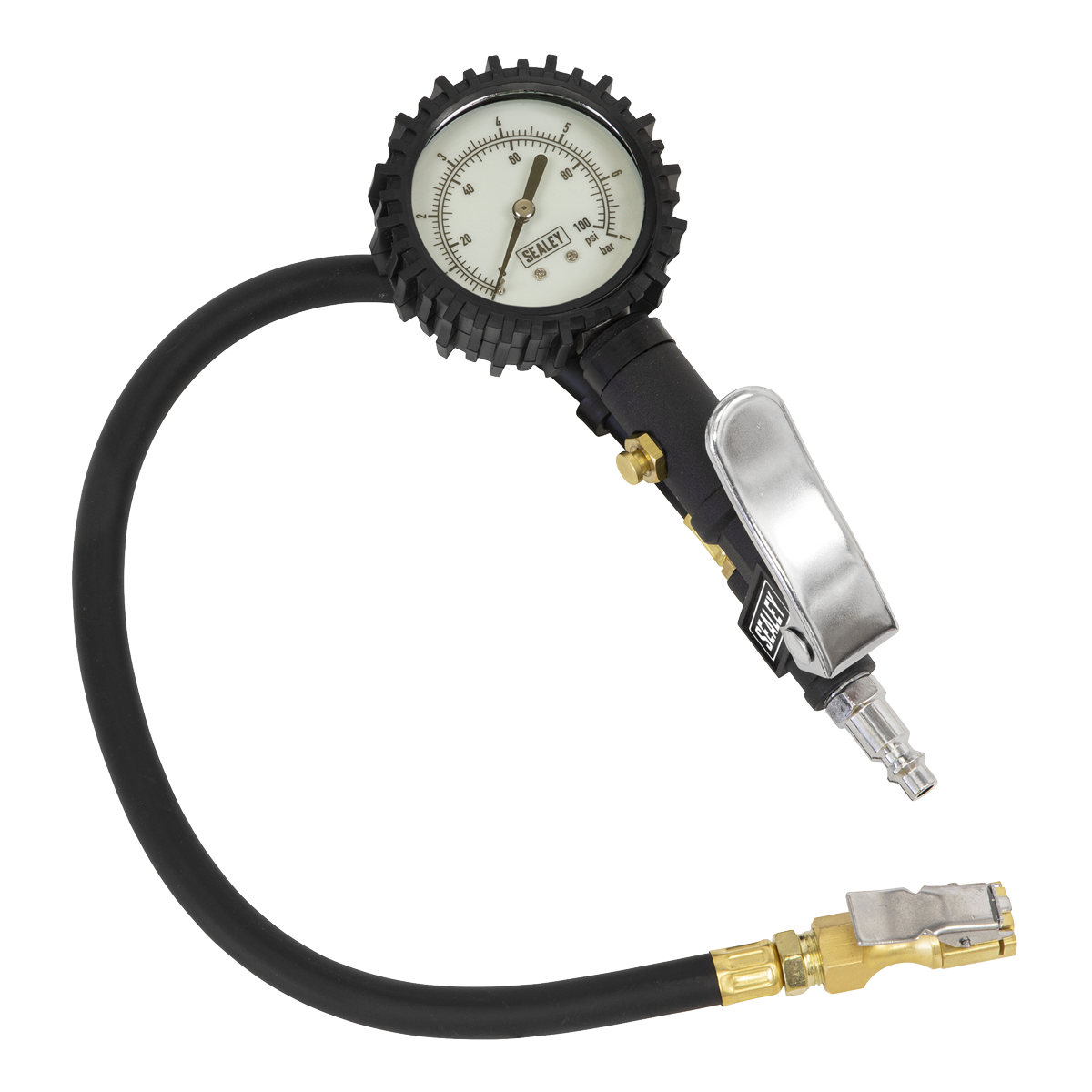 Tyre Inflator with Clip-On Connector SA399