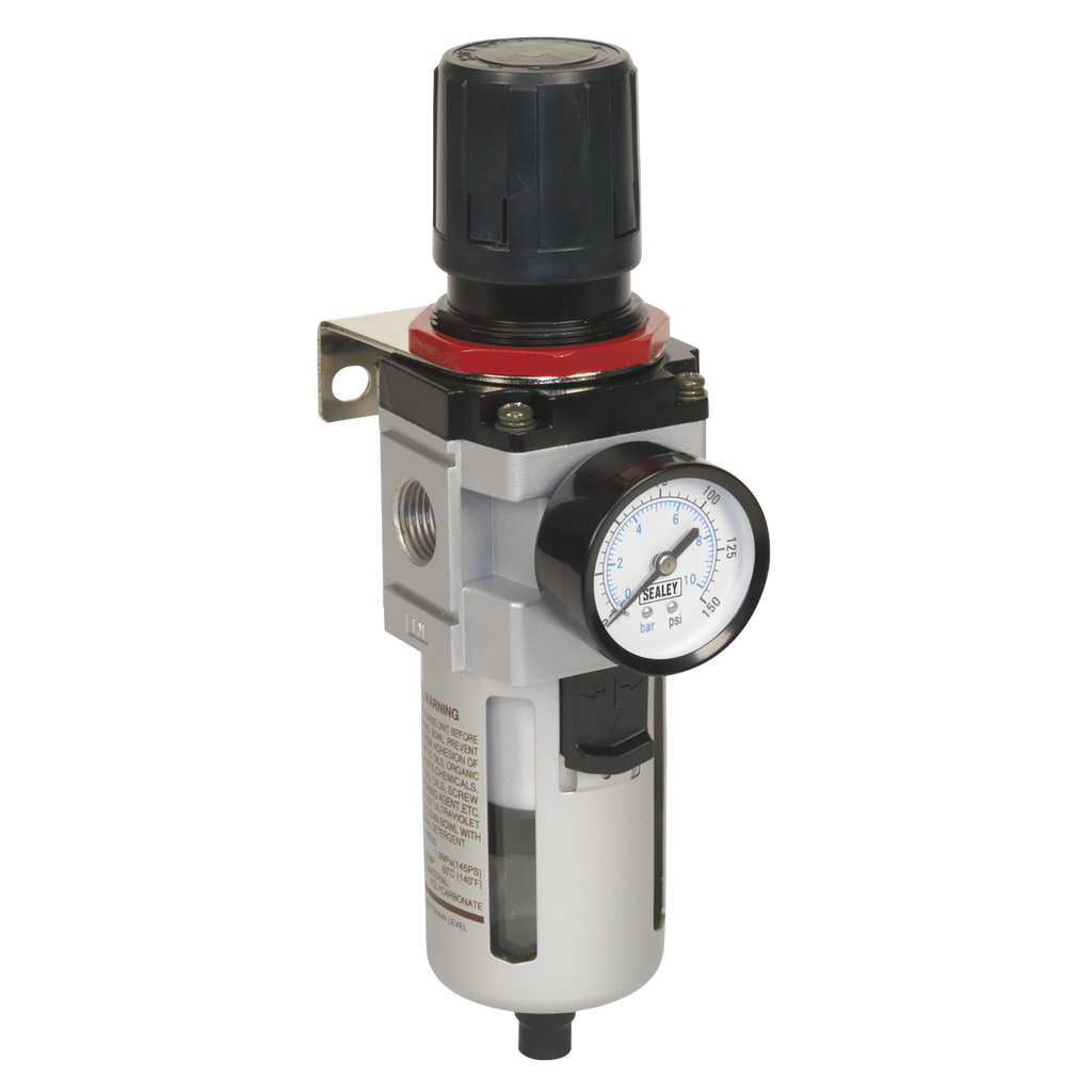 High Flow Air Filter/Regulator with Gauge SA4001FR